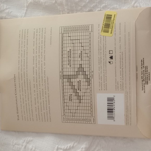 🎄NIP DONNA KARAN DKNY The Essentials  Luxe Sheer Control Top Pantyhose - Picture 4 of 4